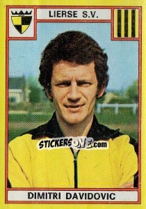 Sticker Dimitri Davidovic - Football Belgium 1974-1975 - Panini