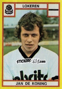Sticker Jan de Koning - Football Belgium 1974-1975 - Panini