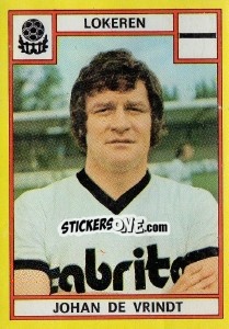 Figurina Johan de Vrindt - Football Belgium 1974-1975 - Panini