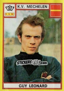 Sticker Guy Leonard - Football Belgium 1974-1975 - Panini