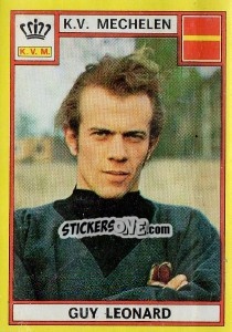 Figurina Guy Leonard - Football Belgium 1974-1975 - Panini