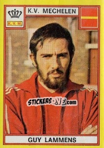 Cromo Guy Lammens - Football Belgium 1974-1975 - Panini