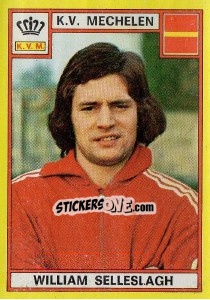 Cromo William Selleslagh - Football Belgium 1974-1975 - Panini