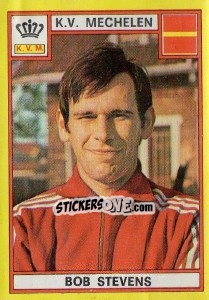 Sticker Bob Stevens - Football Belgium 1974-1975 - Panini