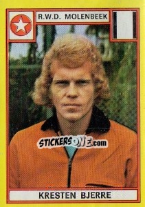 Sticker Kresten Bjerre - Football Belgium 1974-1975 - Panini