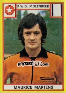Sticker Maurice Martens - Football Belgium 1974-1975 - Panini
