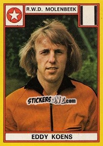 Figurina Eddy Koens - Football Belgium 1974-1975 - Panini