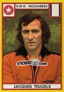Sticker Jacques Teugels - Football Belgium 1974-1975 - Panini
