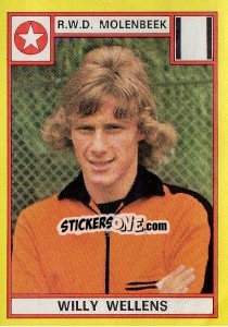 Figurina Willy Wellens - Football Belgium 1974-1975 - Panini