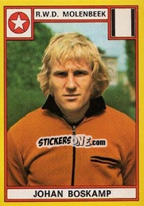 Cromo Johan Boskamp - Football Belgium 1974-1975 - Panini