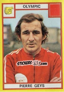 Sticker Pierre Geys - Football Belgium 1974-1975 - Panini