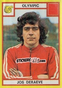 Cromo Jos Deraeve - Football Belgium 1974-1975 n. 268 - Panini
