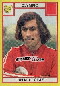 Sticker Helmut Graf - Football Belgium 1974-1975 - Panini