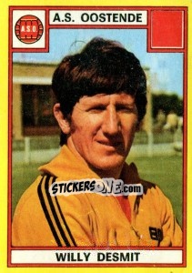 Figurina Willy Desmit - Football Belgium 1974-1975 - Panini