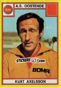 Cromo Kurt Axelsson - Football Belgium 1974-1975 - Panini