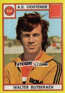 Cromo Walter Butseraen - Football Belgium 1974-1975 - Panini