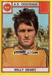 Sticker Willy Demey - Football Belgium 1974-1975 - Panini