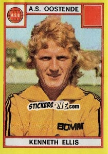 Sticker Kenneth Ellis - Football Belgium 1974-1975 n. 284 - Panini