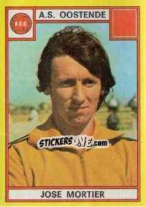 Figurina Jose Mortier - Football Belgium 1974-1975 - Panini