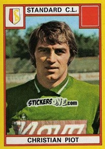 Cromo Christian Piot - Football Belgium 1974-1975 - Panini
