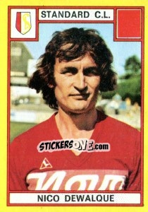 Sticker Nico Dewalque - Football Belgium 1974-1975 - Panini