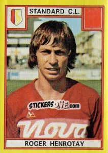 Figurina Roger Henrotay - Football Belgium 1974-1975 - Panini