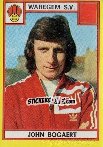 Sticker John Bogaert - Football Belgium 1974-1975 - Panini