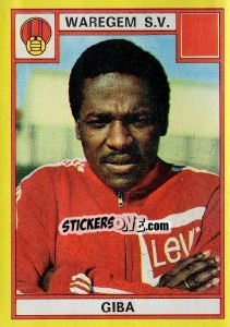 Sticker Giba - Football Belgium 1974-1975 - Panini