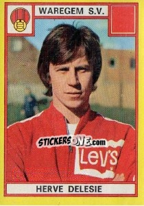 Sticker Herve Delesie - Football Belgium 1974-1975 - Panini