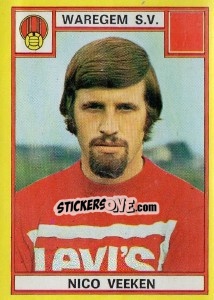Sticker Nico Veeken - Football Belgium 1974-1975 - Panini