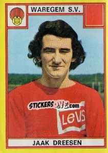 Figurina Jaak Dreesen - Football Belgium 1974-1975 - Panini