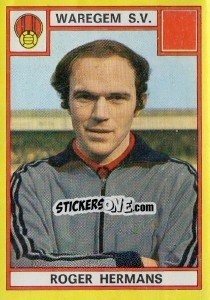 Sticker Roger Hermans - Football Belgium 1974-1975 - Panini