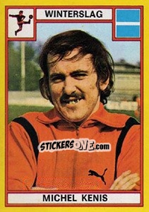 Cromo Michel Kenis - Football Belgium 1974-1975 - Panini