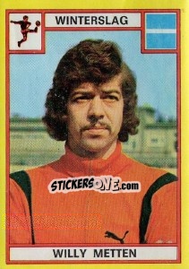 Sticker Willy Metten - Football Belgium 1974-1975 n. 330 - Panini