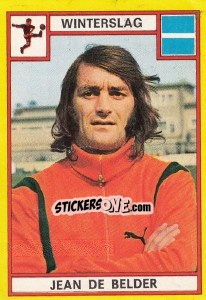Sticker Jean de Belder - Football Belgium 1974-1975 - Panini