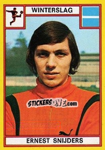Figurina Ernest Snijders - Football Belgium 1974-1975 - Panini