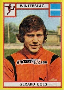 Figurina Gerard Boes - Football Belgium 1974-1975 - Panini