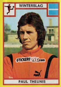 Sticker Paul Theunis - Football Belgium 1974-1975 n. 334 - Panini