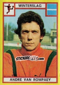 Sticker Andre van Rompaey - Football Belgium 1974-1975 - Panini