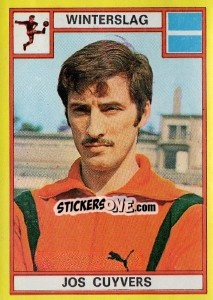Sticker Jos Cuyvers - Football Belgium 1974-1975 n. 338 - Panini