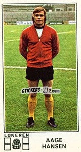 Figurina Aage Hansen - Football Belgium 1975-1976 - Panini