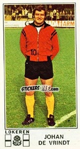 Figurina Johan de Vrindt - Football Belgium 1975-1976 n. 259 - Panini
