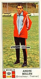 Sticker Andre Bollen - Football Belgium 1975-1976 - Panini