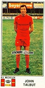 Sticker John Talbut - Football Belgium 1975-1976 - Panini