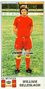 Figurina William Selleslagh - Football Belgium 1975-1976 - Panini