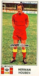 Figurina Herman Houben - Football Belgium 1975-1976 n. 271 - Panini