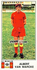 Cromo Albert van Marcke - Football Belgium 1975-1976 - Panini