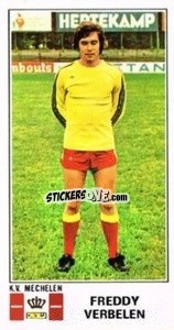 Figurina Freddy Verbelen - Football Belgium 1975-1976 - Panini