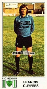 Sticker Francis Cuypers - Football Belgium 1975-1976 - Panini