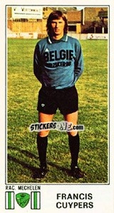 Sticker Francis Cuypers - Football Belgium 1975-1976 n. 281 - Panini